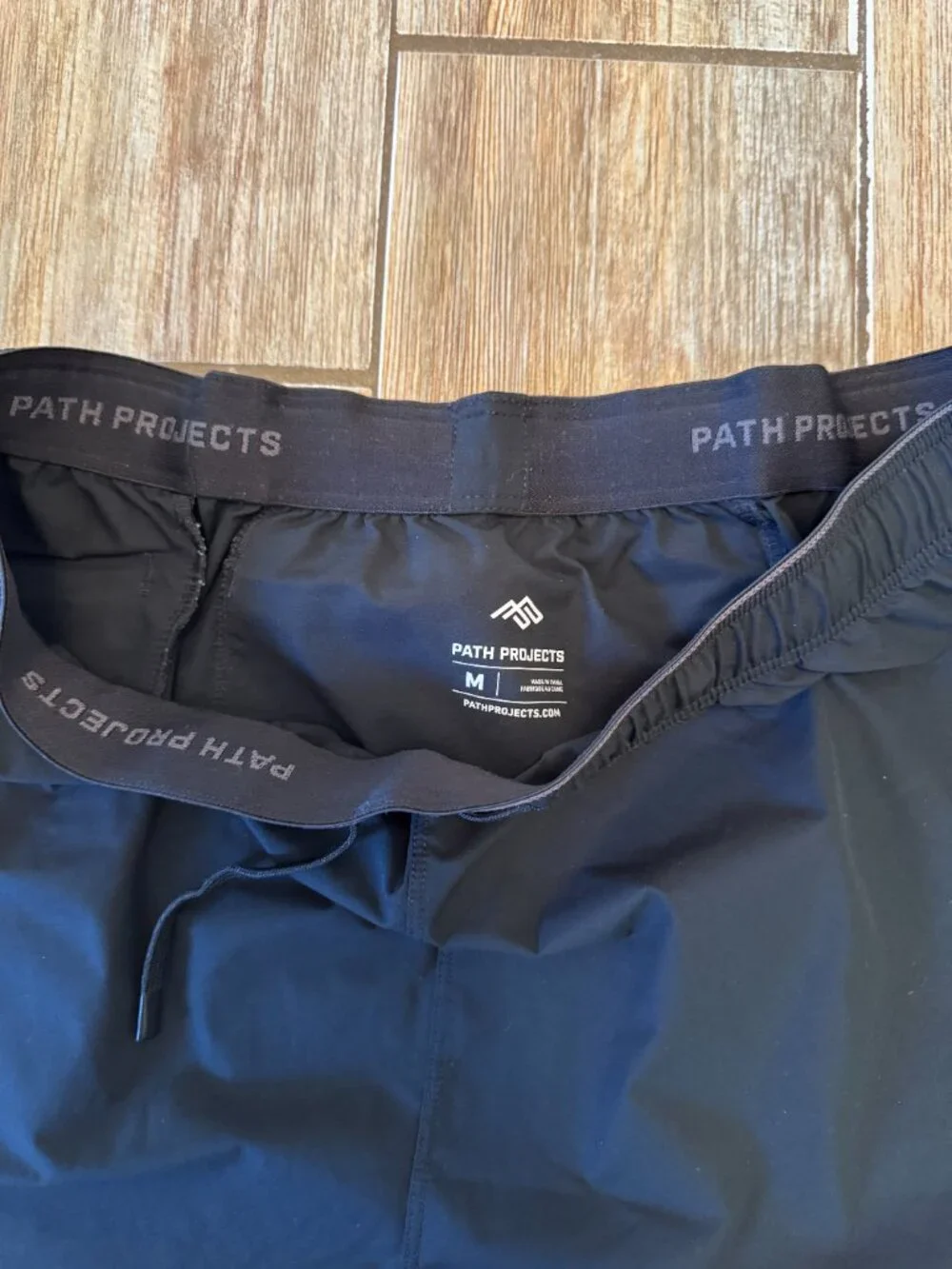 Path Projects Sykes PX 7in Running Shorts - Men's Medium - Black